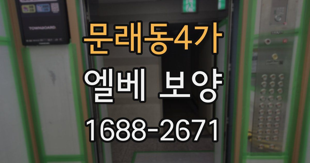 문래동4가 엘베 보양