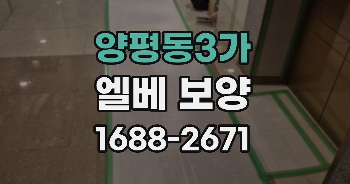양평동3가 엘베 보양