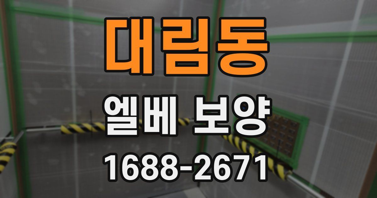 대림동 엘베 보양