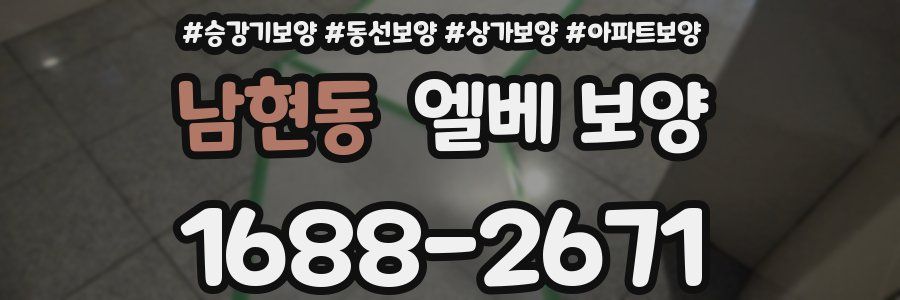 남현동 엘베 보양