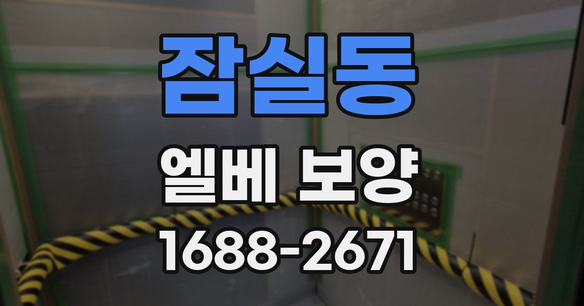 잠실동 엘베 보양