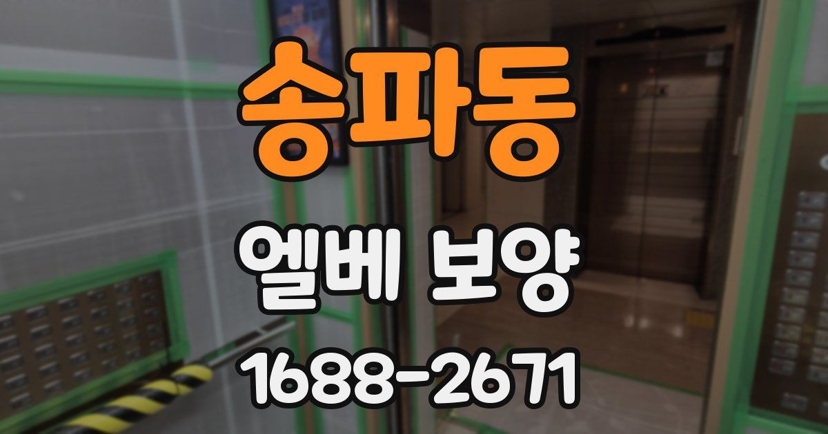 송파동 엘베 보양