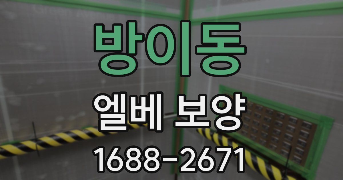 방이동 엘베 보양
