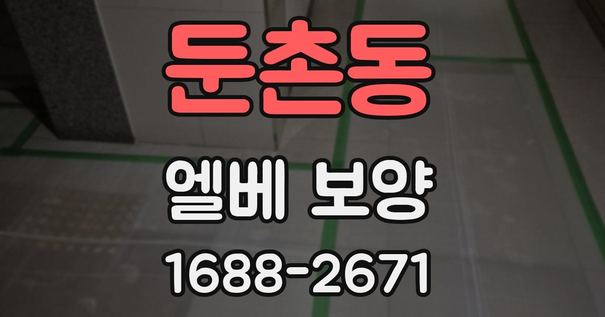 둔촌동 엘베 보양
