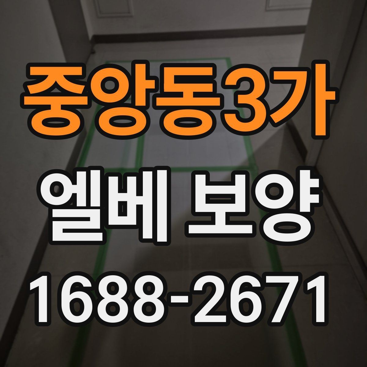 중앙동3가 엘베 보양 교체·수리 공사 때 어디까지 해야 할까