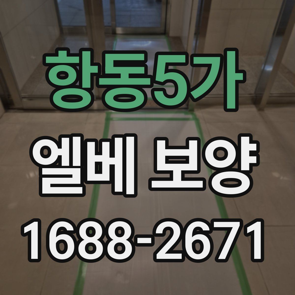 항동5가 엘베 보양 자재 선택부터 마감 확인까지의 점검 흐름