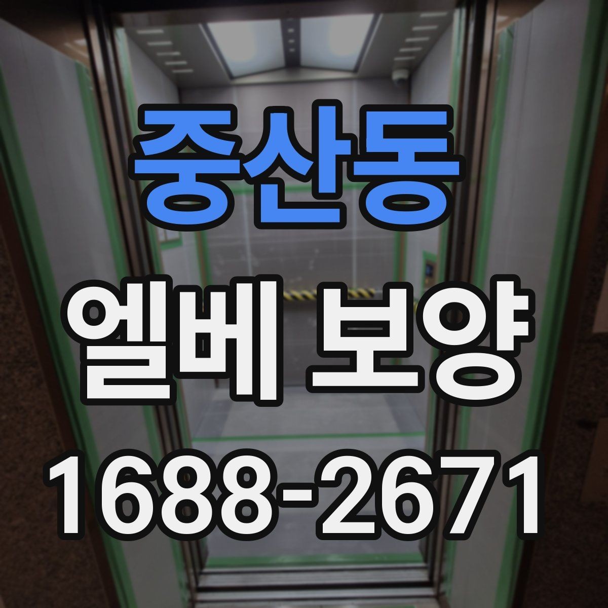 중산동 엘베 보양 문 주변 손상 방지를 위한 확인 항목