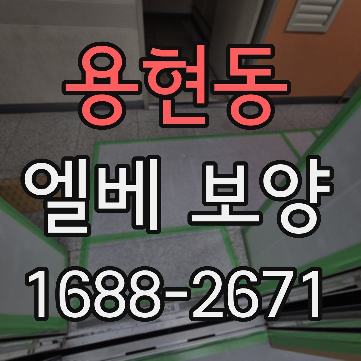 용현동 엘베 보양 작업 전후 사진으로 기록하는 까닭
