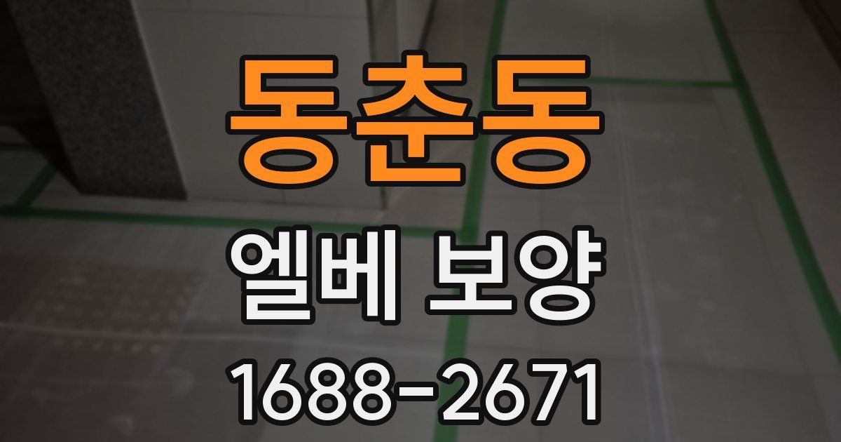 동춘동 엘베 보양