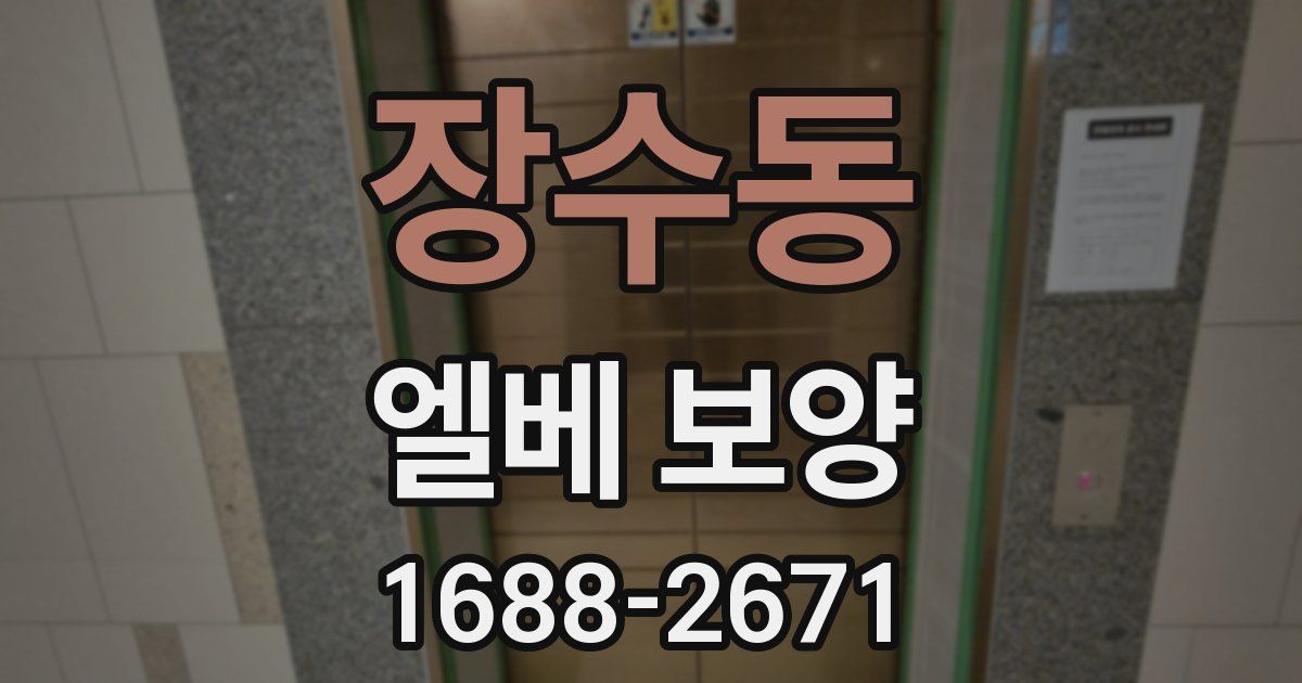 장수동 엘베 보양