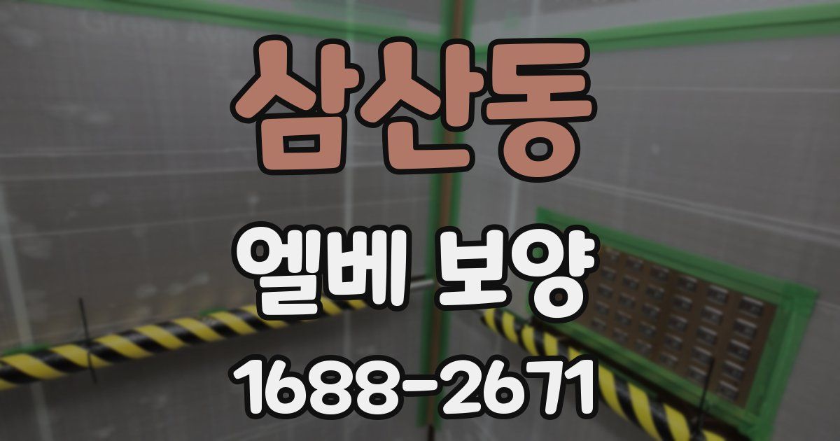삼산동 엘베 보양