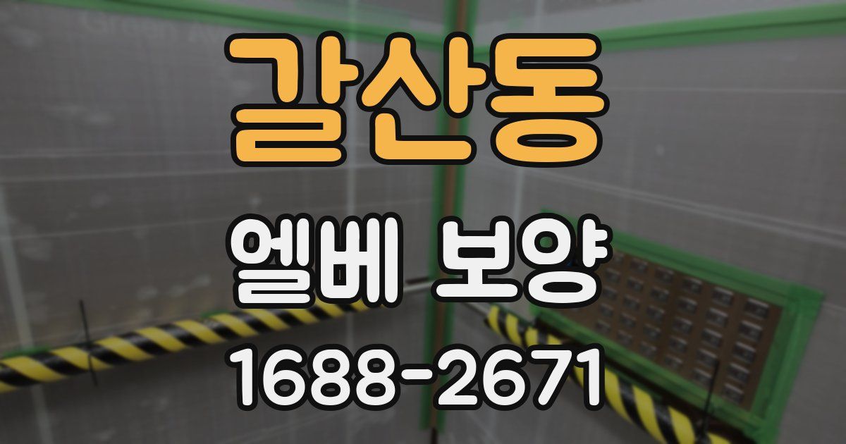 갈산동 엘베 보양