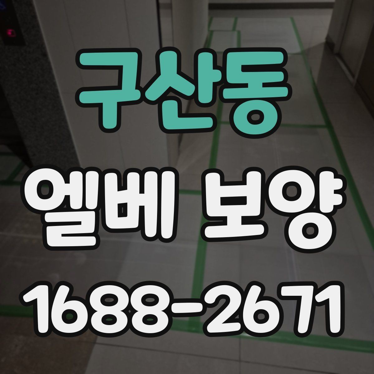 구산동 엘베 보양 문 주변 손상 방지를 위한 확인 항목