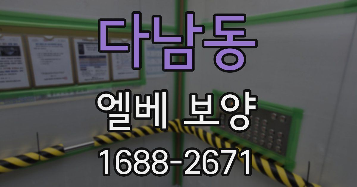 다남동 엘베 보양