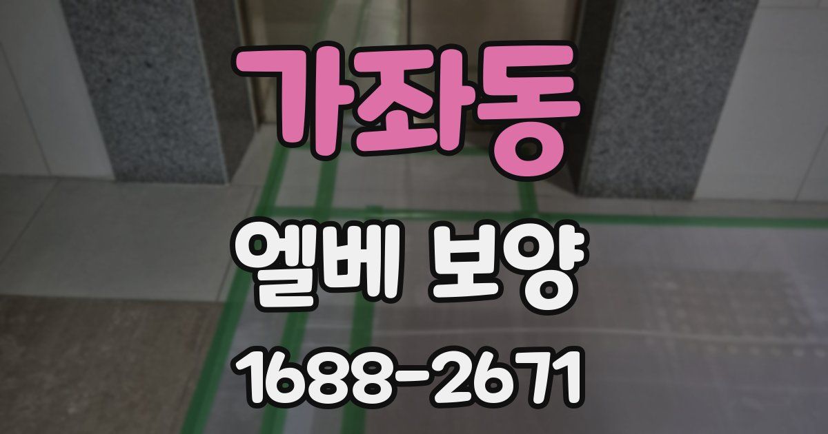 가좌동 엘베 보양