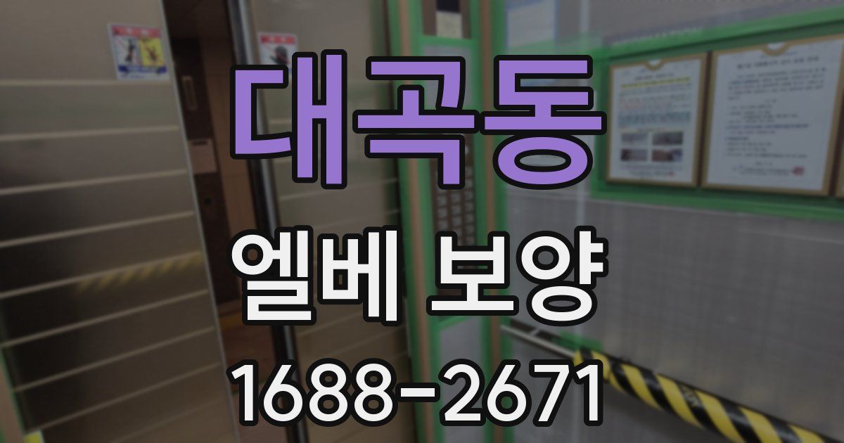대곡동 엘베 보양
