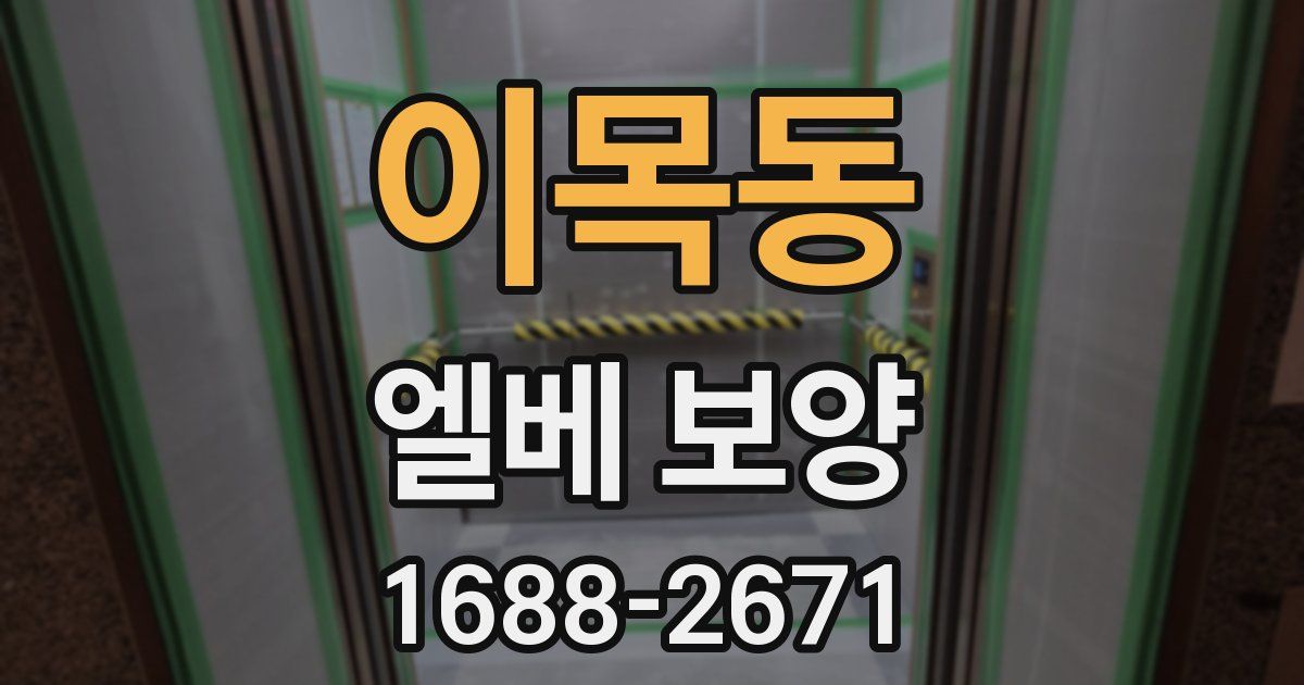 이목동 엘베 보양