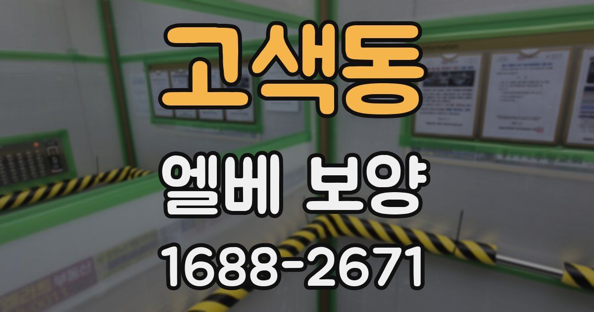 고색동 엘베 보양