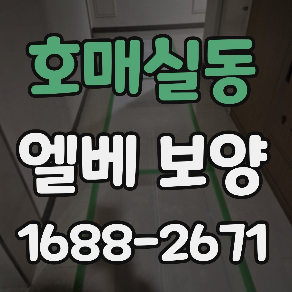 호매실동 엘베 보양 공동주택 관리규정에 맞춰 적용하는 방식