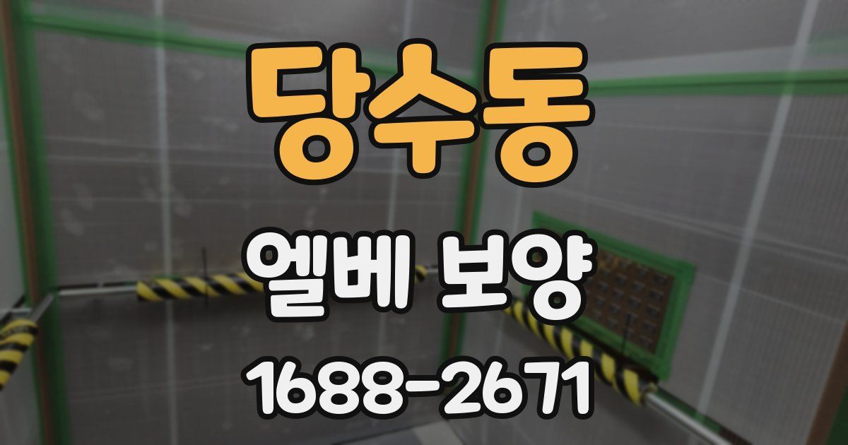 당수동 엘베 보양