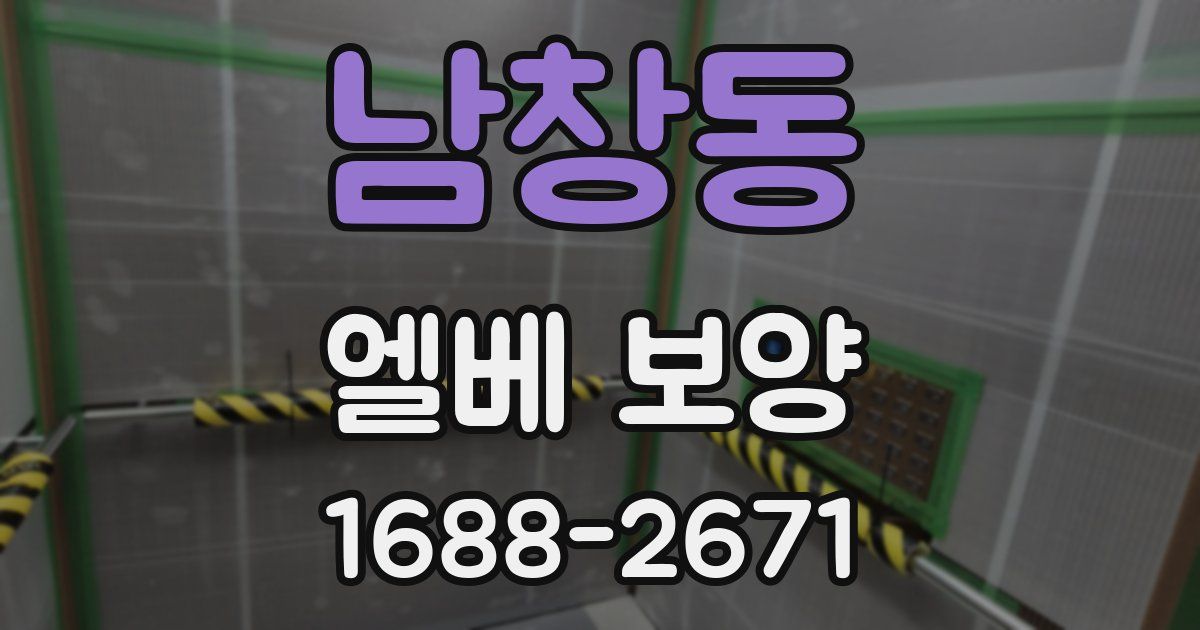 남창동 엘베 보양