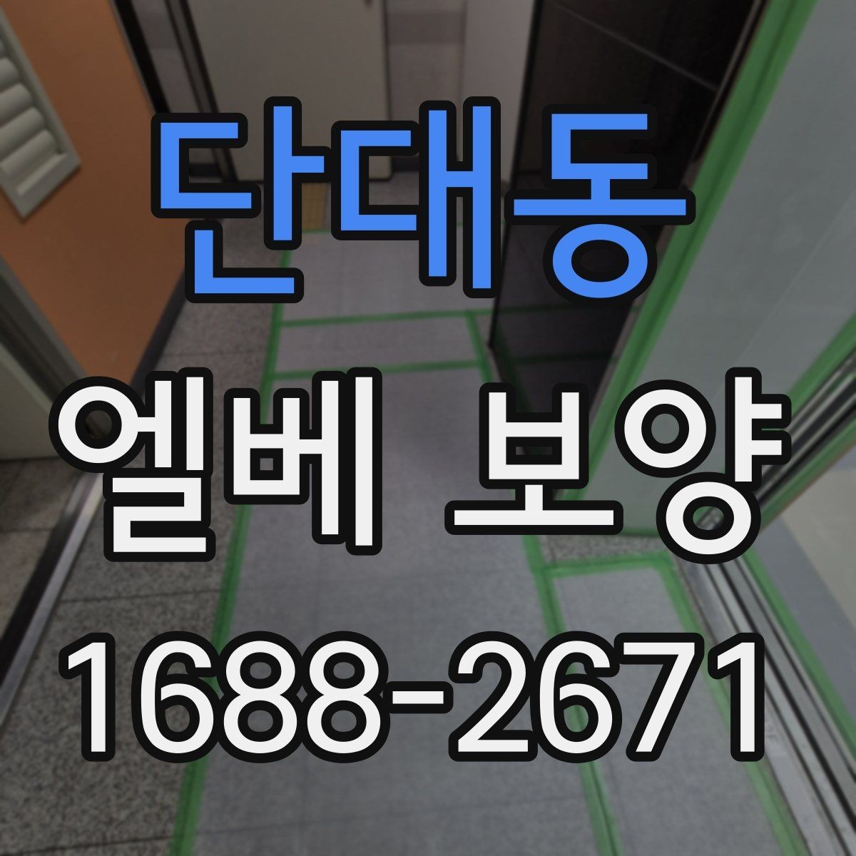 단대동 엘베 보양 문 주변 손상 방지에 필요한 마감 확인