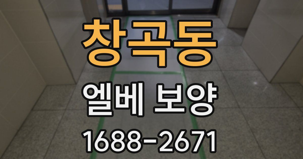 창곡동 엘베 보양
