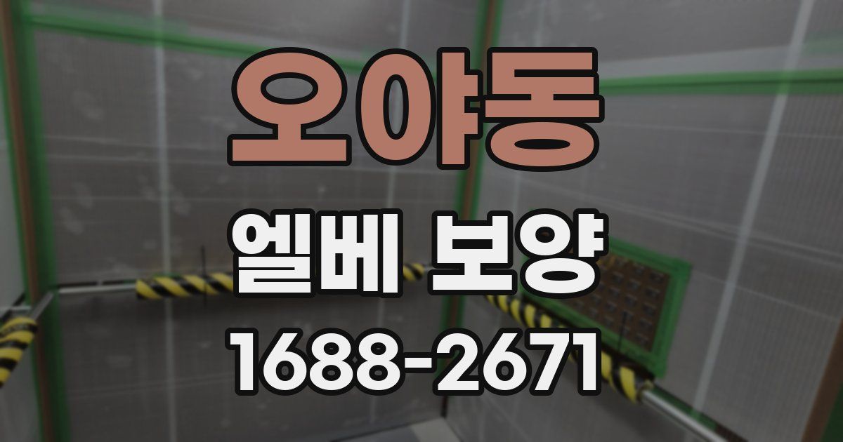 오야동 엘베 보양