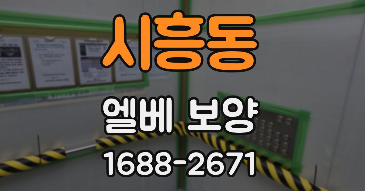시흥동 엘베 보양