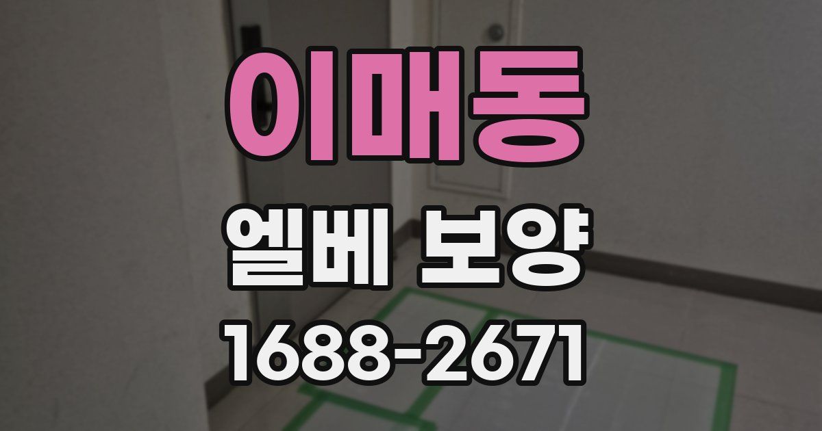 이매동 엘베 보양