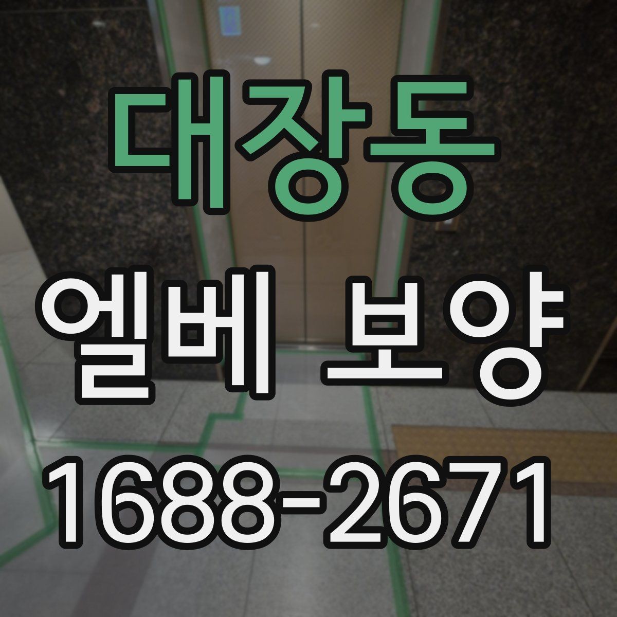 대장동 엘베 보양 출입문 테두리 보호가 중요한 이유