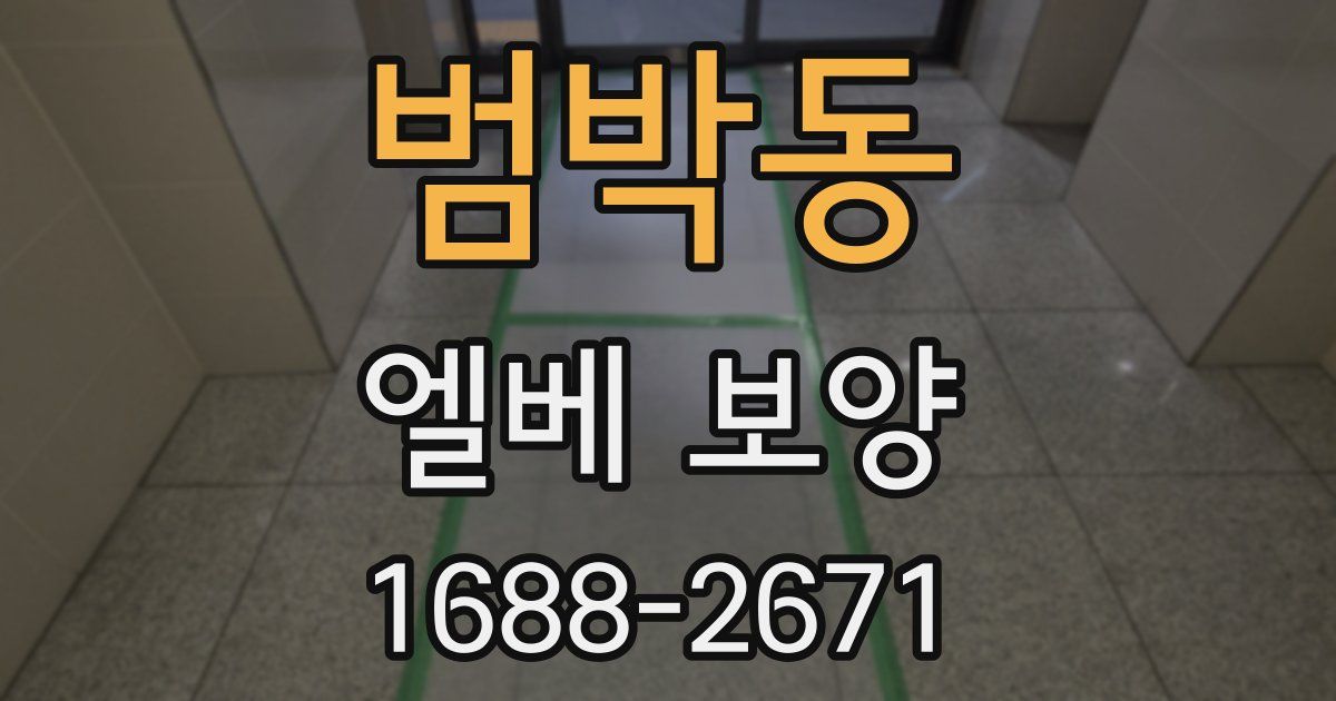 범박동 엘베 보양