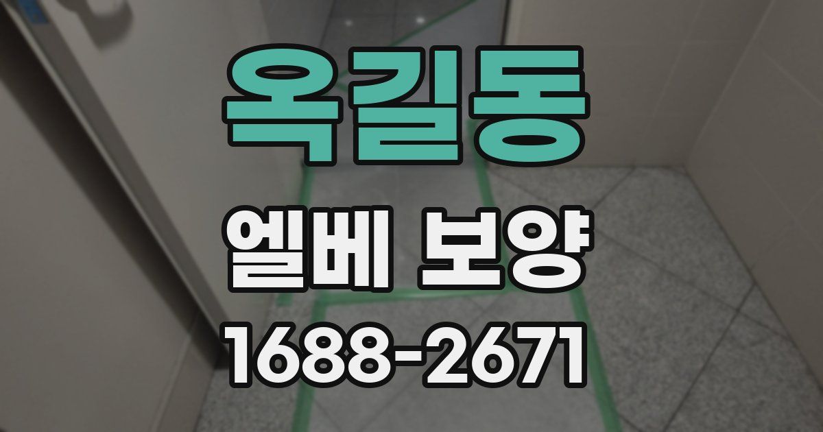 옥길동 엘베 보양
