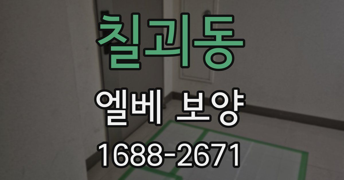 칠괴동 엘베 보양