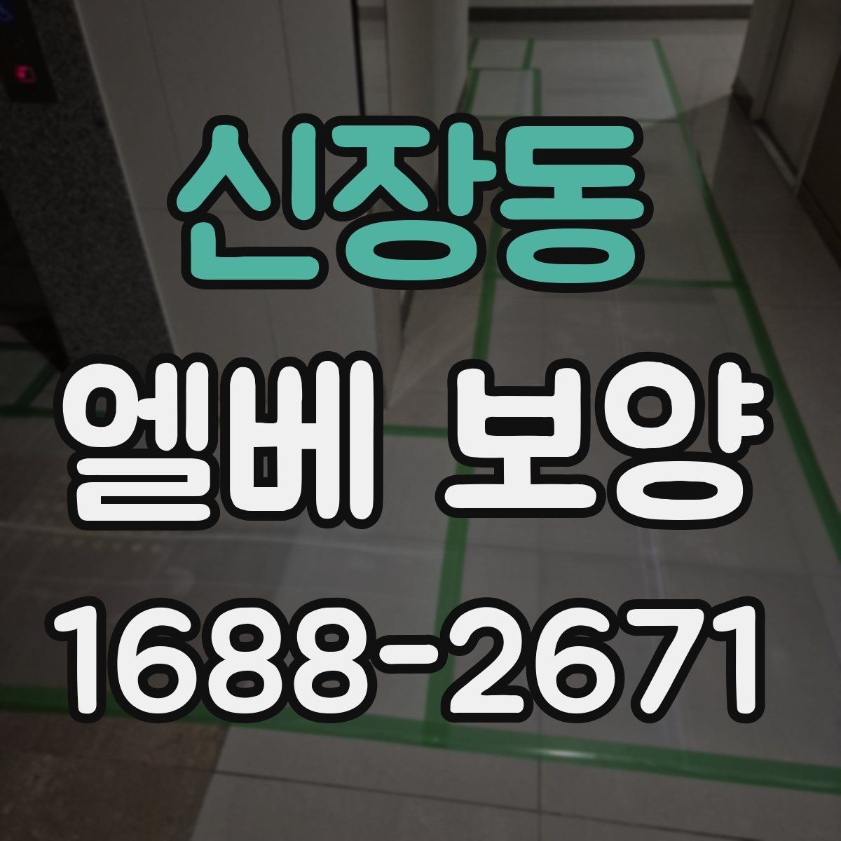 신장동 엘베 보양 공사 초기에 먼저 막아야 할 손상 구간