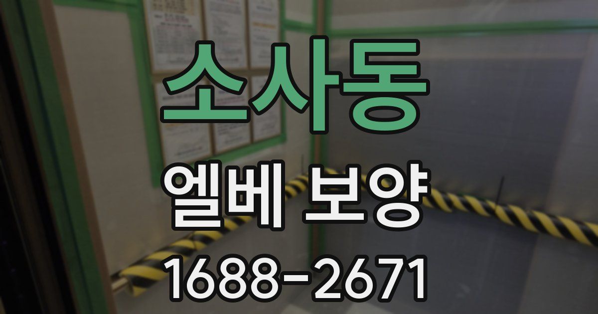 소사동 엘베 보양