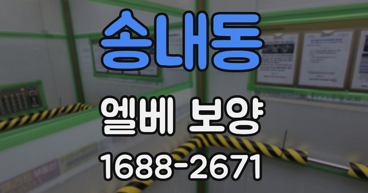 송내동 엘베 보양