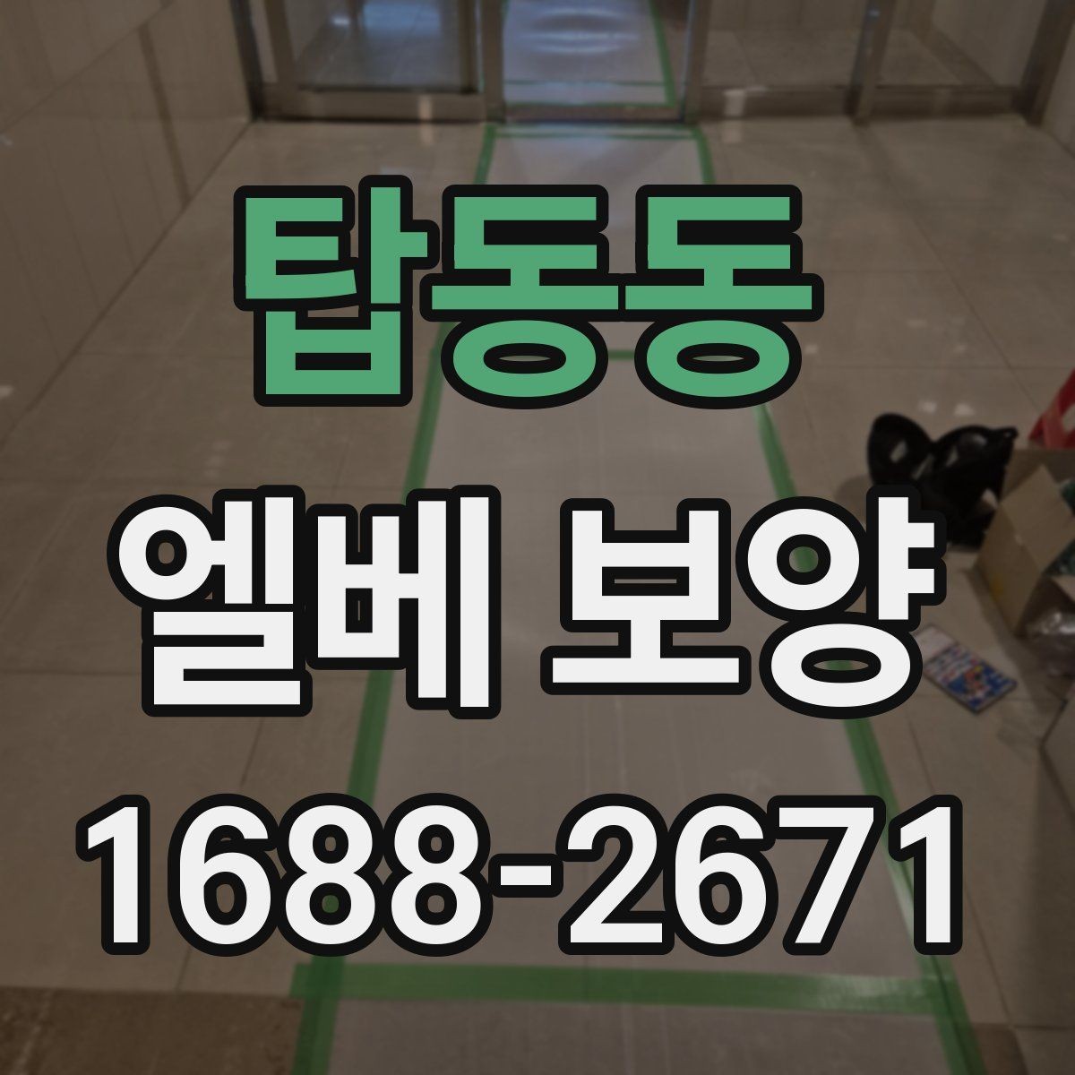 탑동동 엘베 보양 시트 고정 상태가 오래 가는 시공 포인트