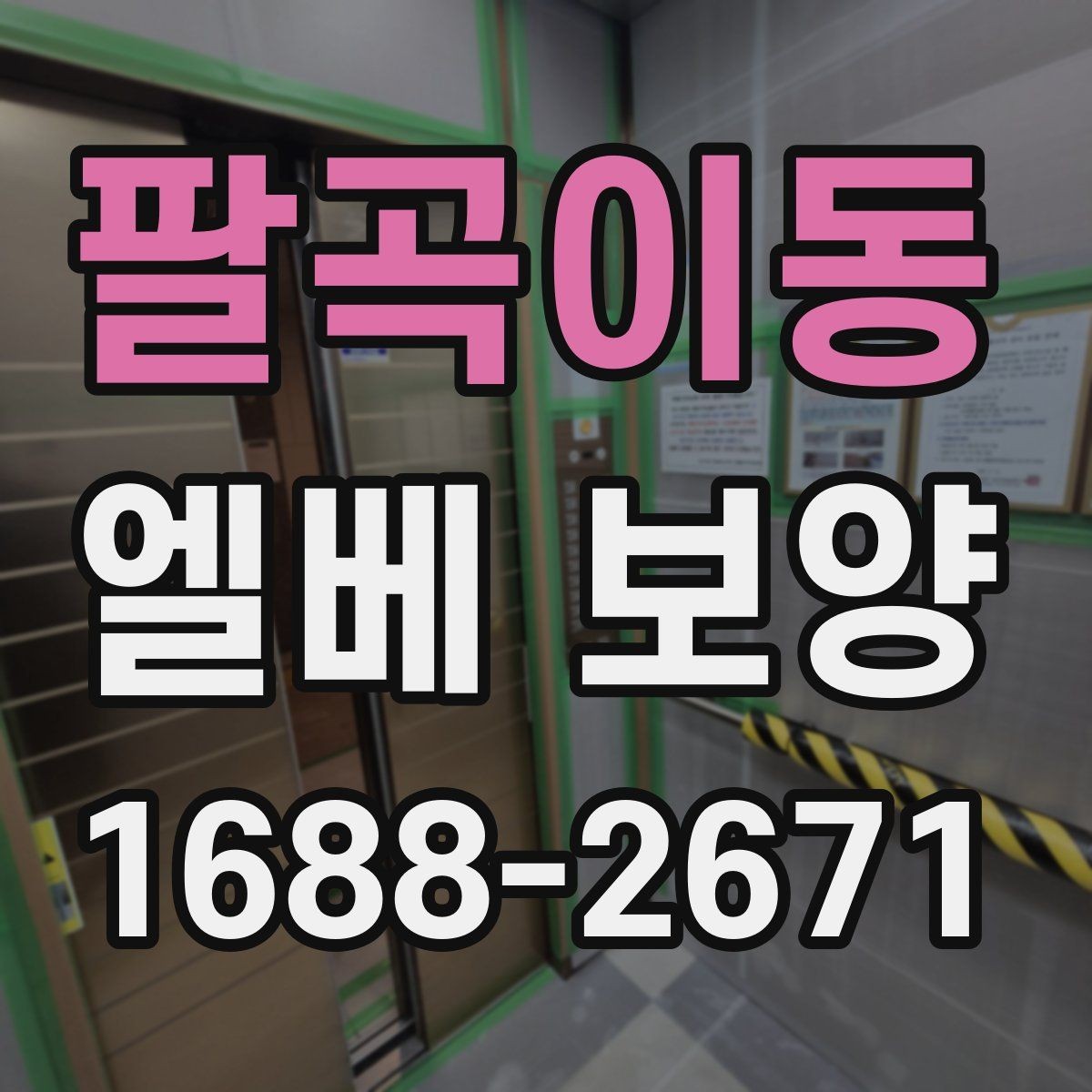 팔곡이동 엘베 보양 철거 없이 깔끔하게 마감하는 방법