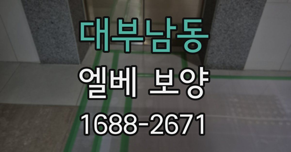 대부남동 엘베 보양