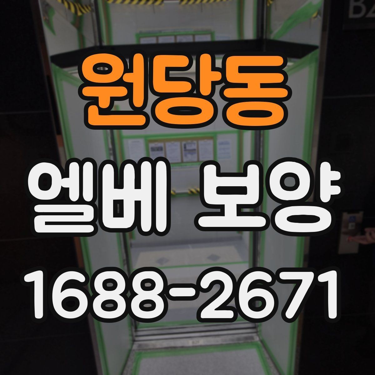 원당동 엘베 보양 작업 전후 사진이 필요한 순간