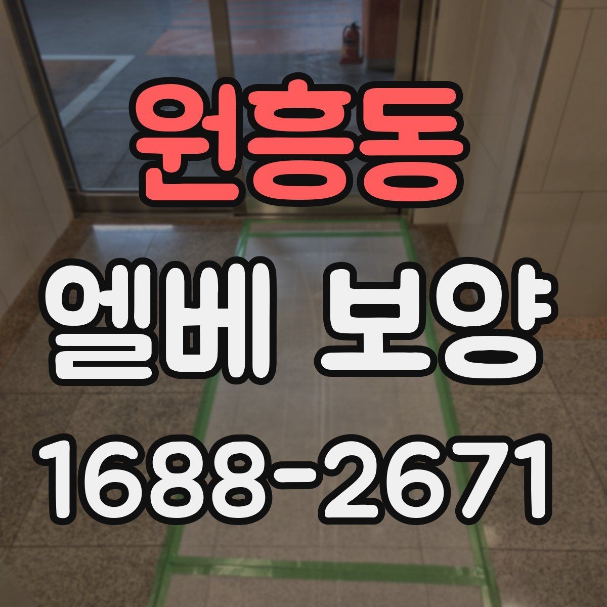 원흥동 엘베 보양 작업 전후 사진이 필요한 순간