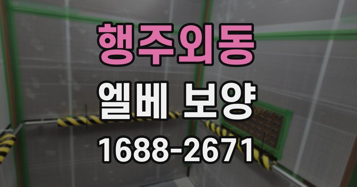 행주외동 엘베 보양