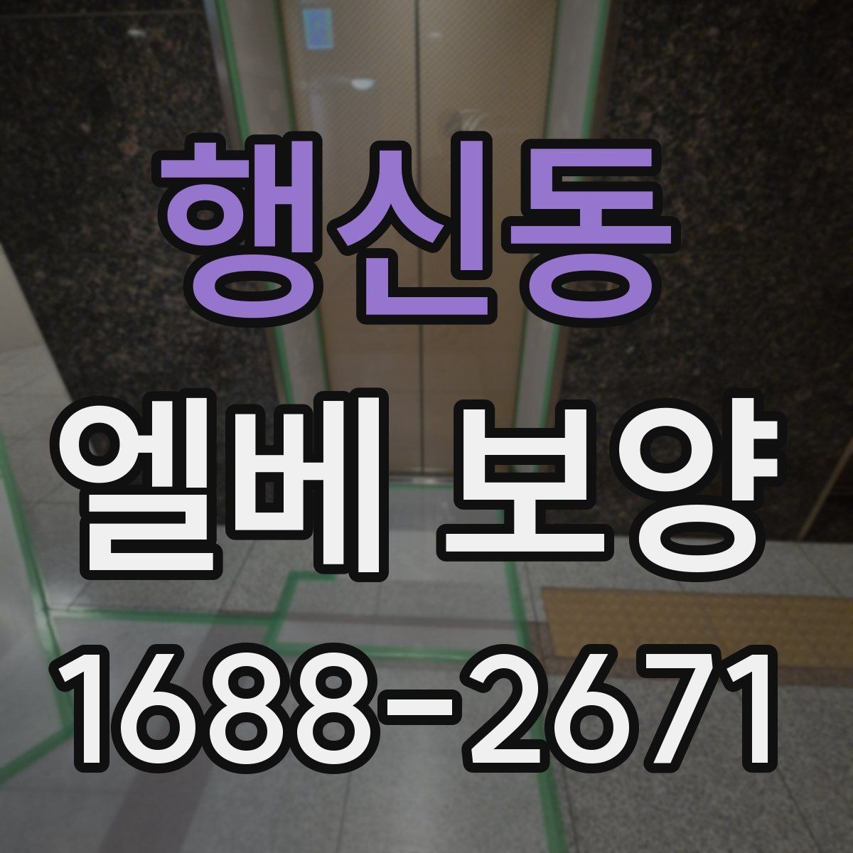 행신동 엘베 보양 비상 동선과 공용부를 함께 지킬 때