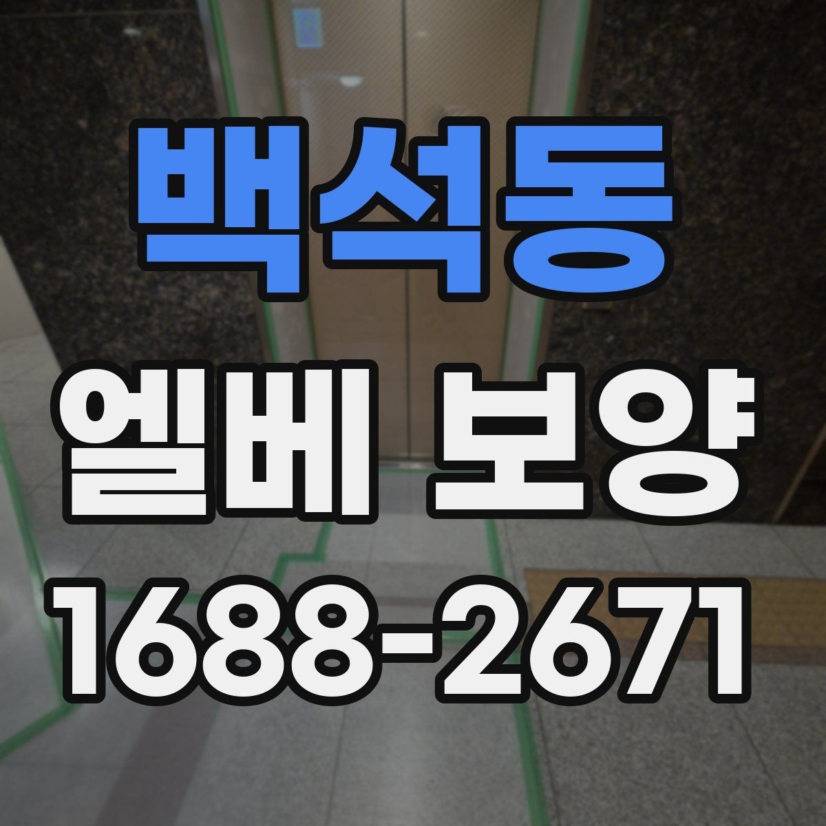 백석동 엘베 보양 교체·수리 공사 때 어디까지 해야 할까