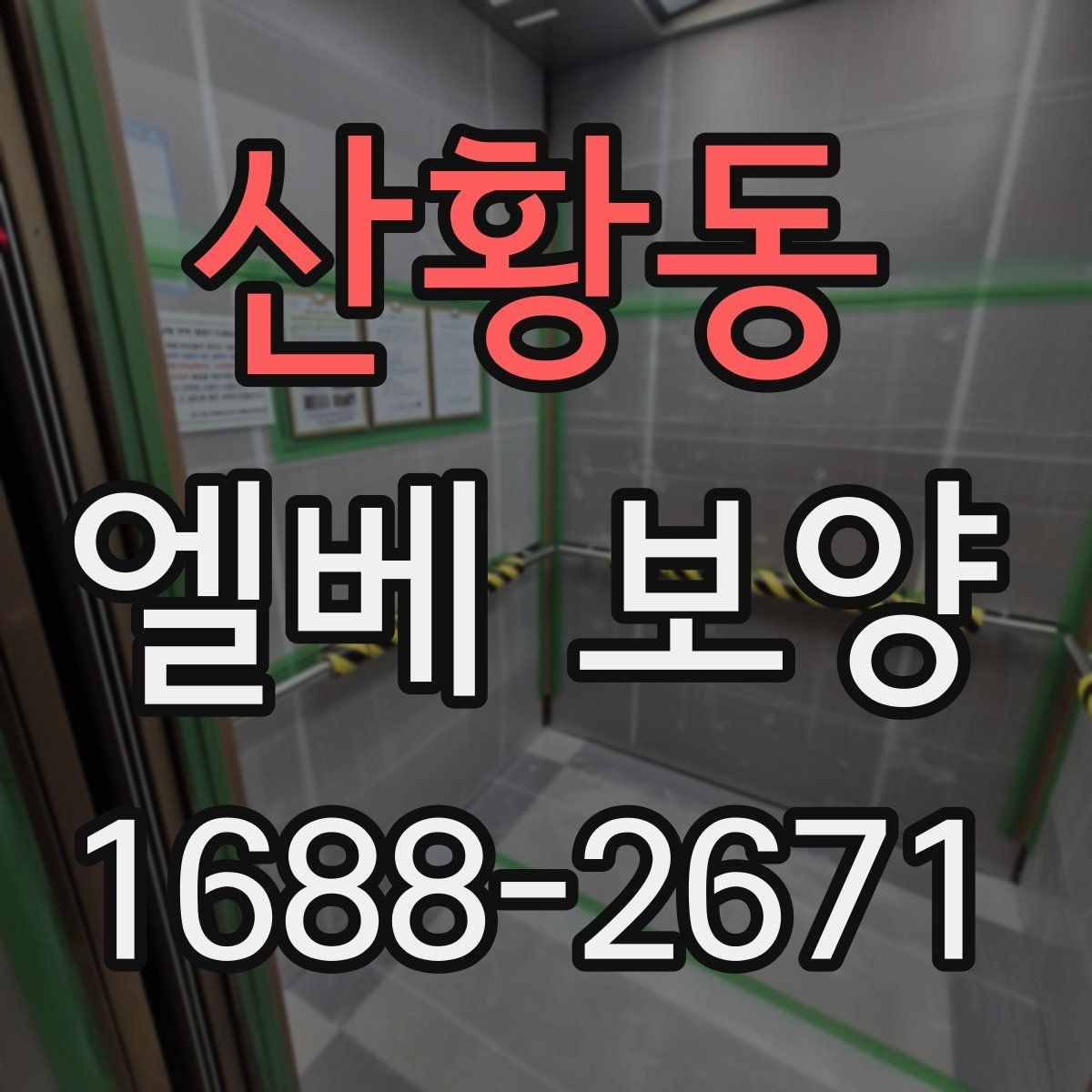 산황동 엘베 보양 운반 동선에 맞춰 짜는 순서