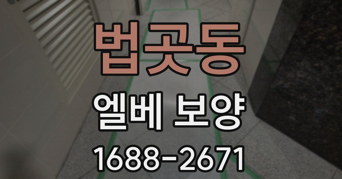 법곳동 엘베 보양