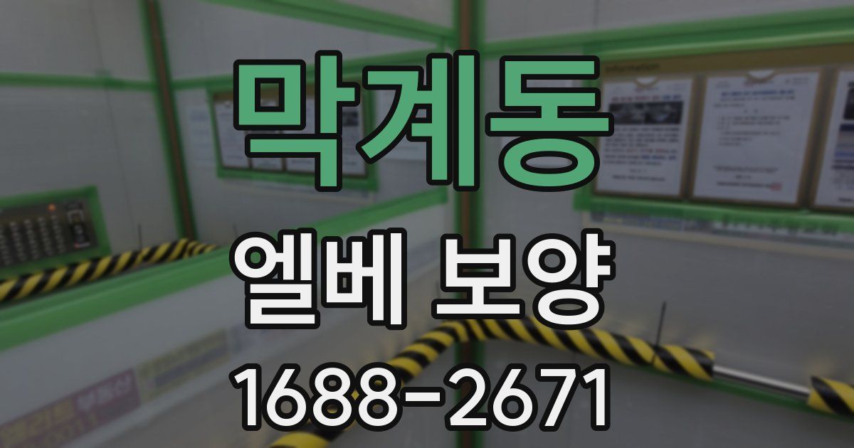 막계동 엘베 보양