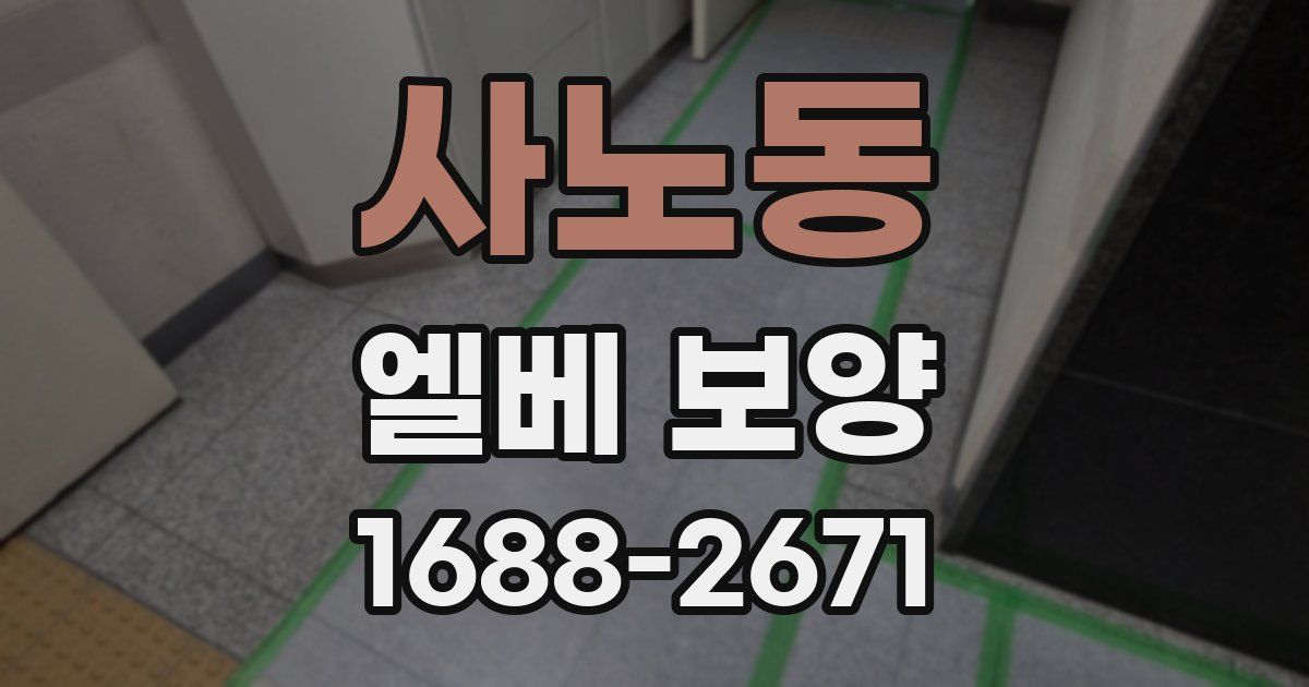 사노동 엘베 보양