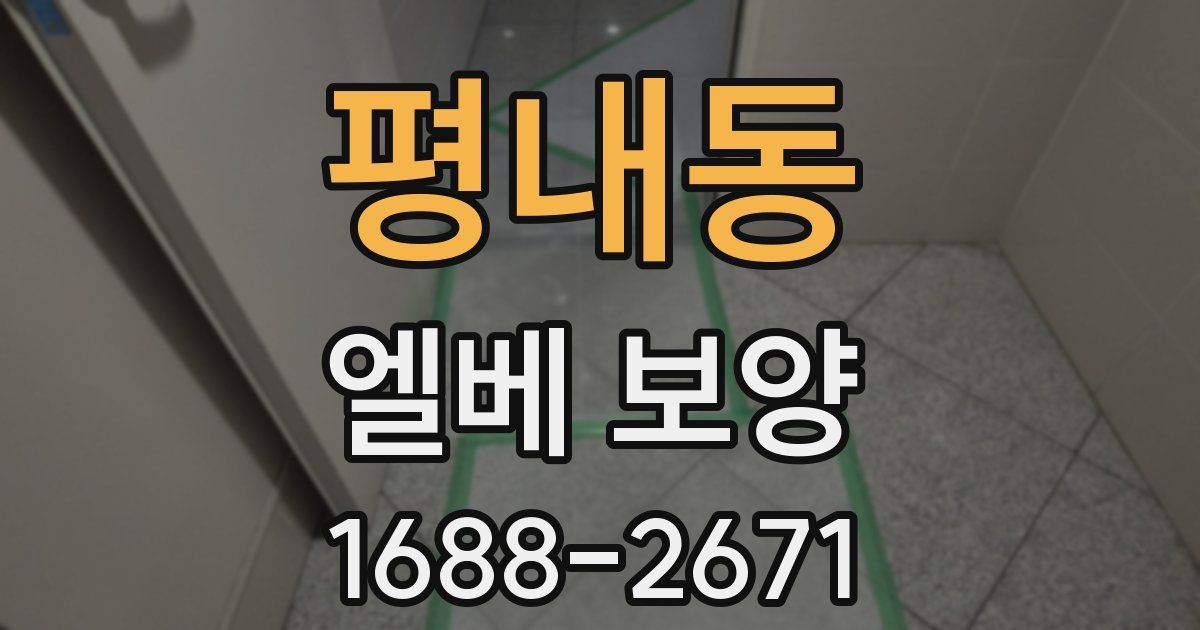 평내동 엘베 보양
